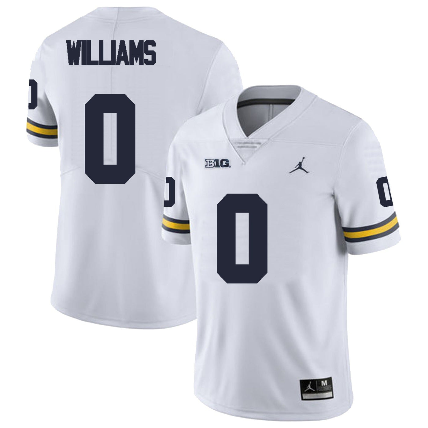 Men’s #0 Tré Williams Michigan Wolverines Football Jersey