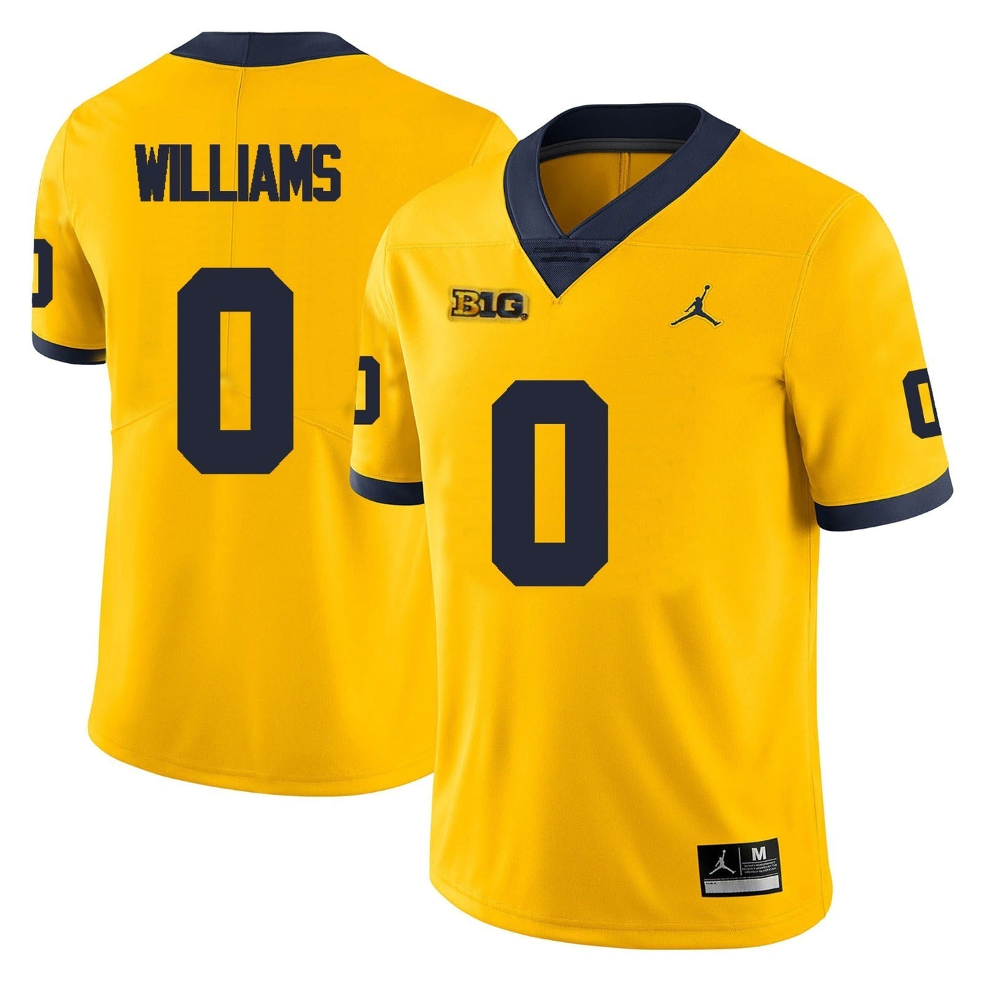 Men’s #0 Tré Williams Michigan Wolverines Football Jersey