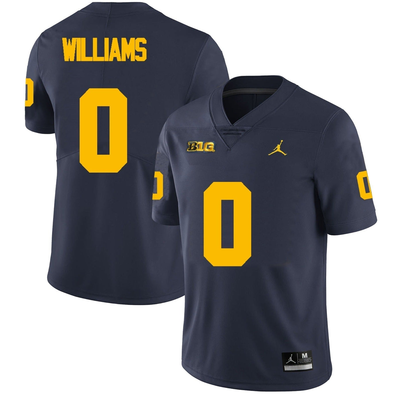 Men’s #0 Tré Williams Michigan Wolverines Football Jersey