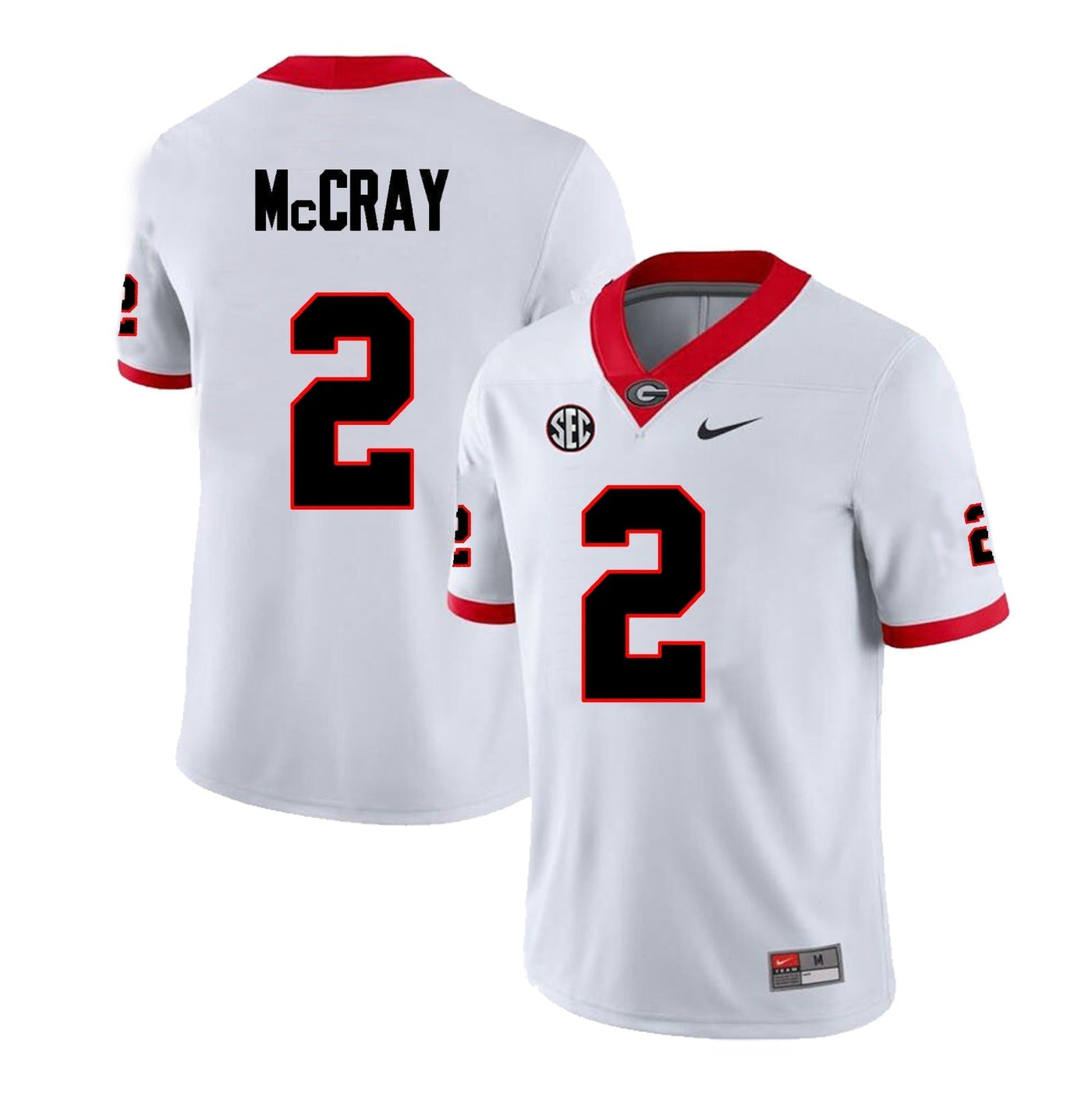 Men's #2 Josh McCray Georgia Bulldogs Football Jersey