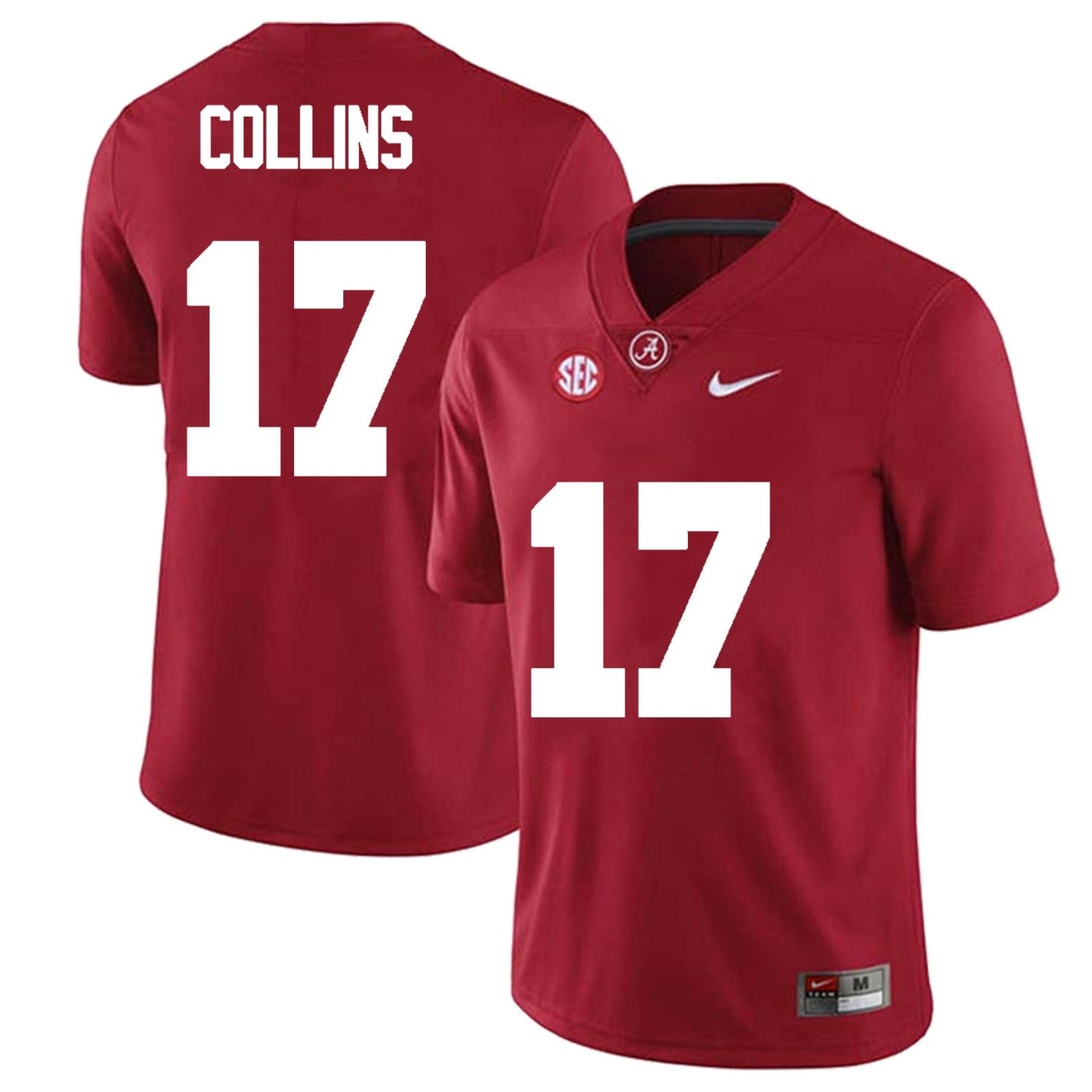 Men's #17 Kelby Collins Alabama Crimson Tide Football Jersey