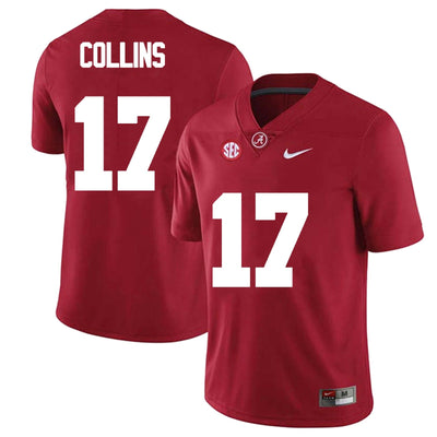 Men's #17 Kelby Collins Alabama Crimson Tide Football Jersey