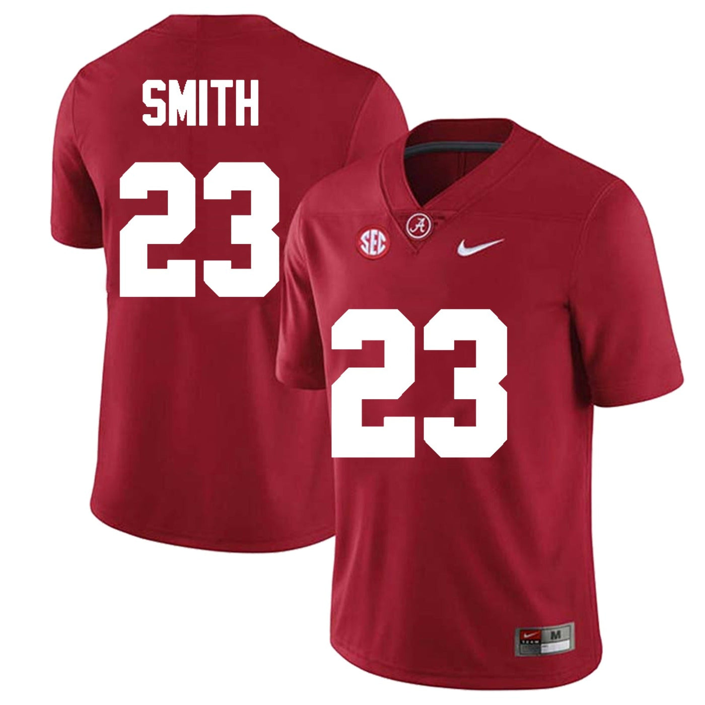Men's #23 James Smith Alabama Crimson Tide Football Jersey