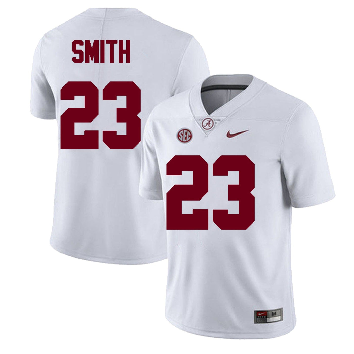 Men's #23 James Smith Alabama Crimson Tide Football Jersey