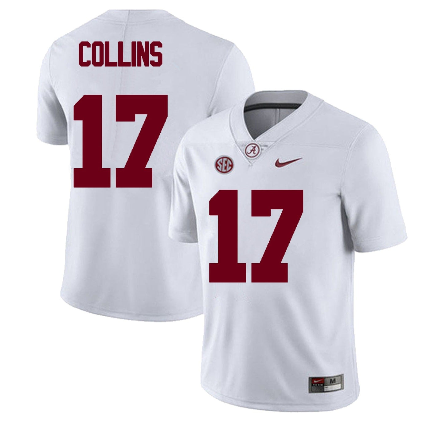 Men's #17 Kelby Collins Alabama Crimson Tide Football Jersey