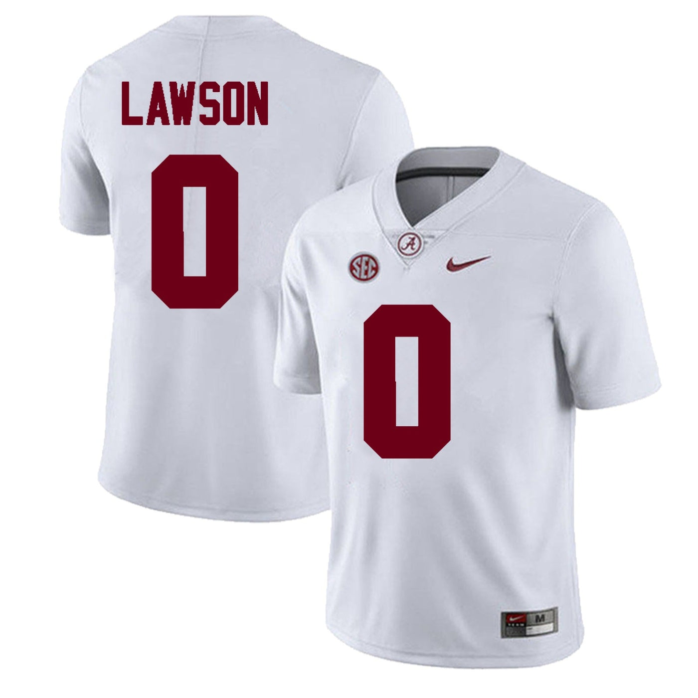 Men's #0 Deontae Lawson Alabama Crimson Tide Football Jersey
