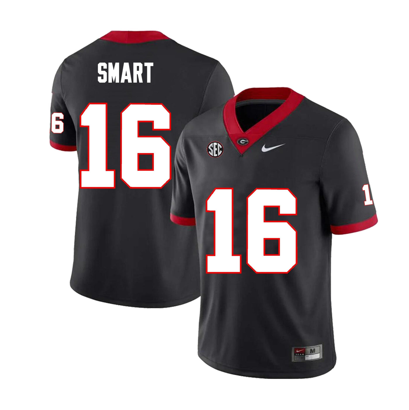 Men’s #16 Kirby Smart Georgia Bulldogs Football Jersey