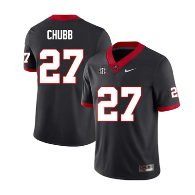 Men's #27 Nick Chubb Georgia Bulldogs College Football Jersey