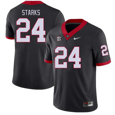 Men's #24 Malaki Starks Georgia Bulldogs College Football Jersey
