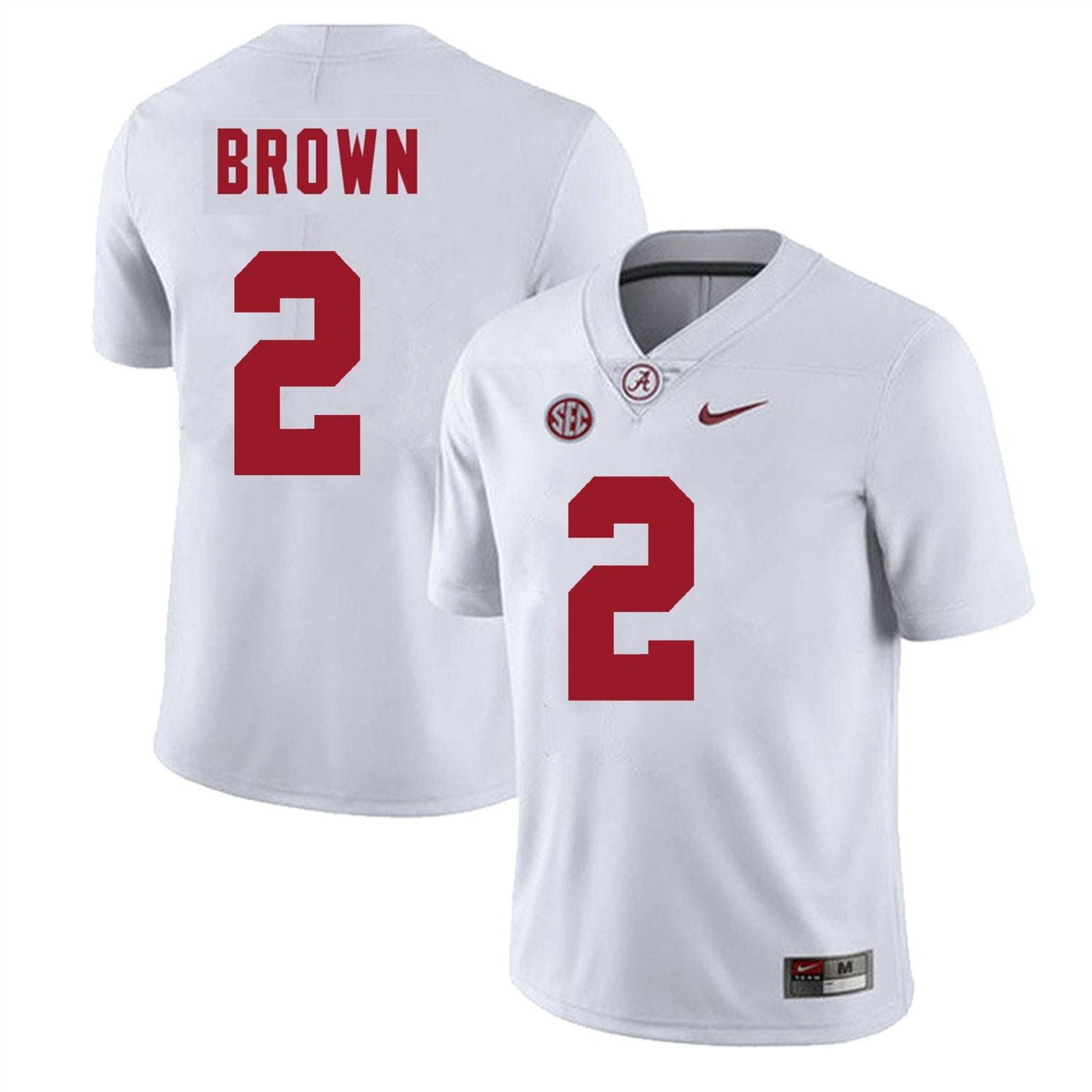 Men’s #2 Zabien Brown Alabama Crimson Tide Football Jersey
