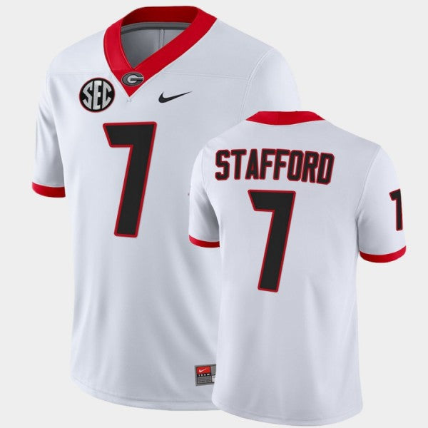 Men's #7 Matthew Stafford Georgia Bulldogs Football Jersey