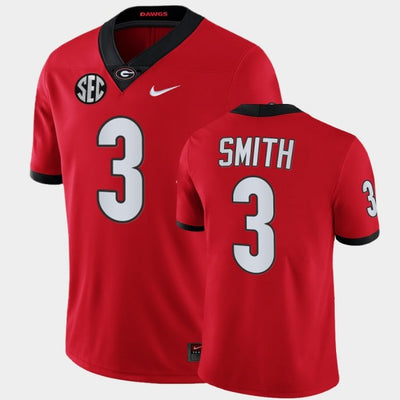 Men's #3 Roquan Smith Georgia Bulldogs Football Jersey