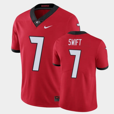 Men's #7 Andre Swift Georgia Bulldogs Football Jersey