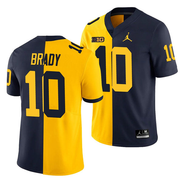 Men's #10 Tom Brady Alumni Michigan Wolverines Football Jersey