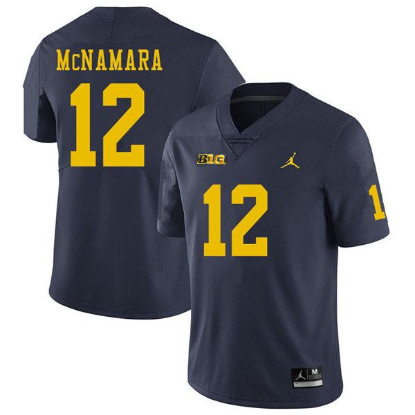 Men's #12 Cade McNamara Alumni Michigan Wolverines Football Jersey