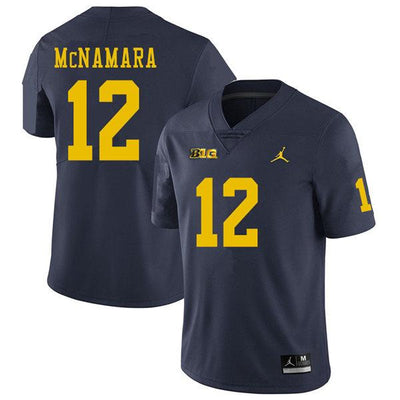 Men's #12 Cade McNamara Alumni Michigan Wolverines Football Jersey