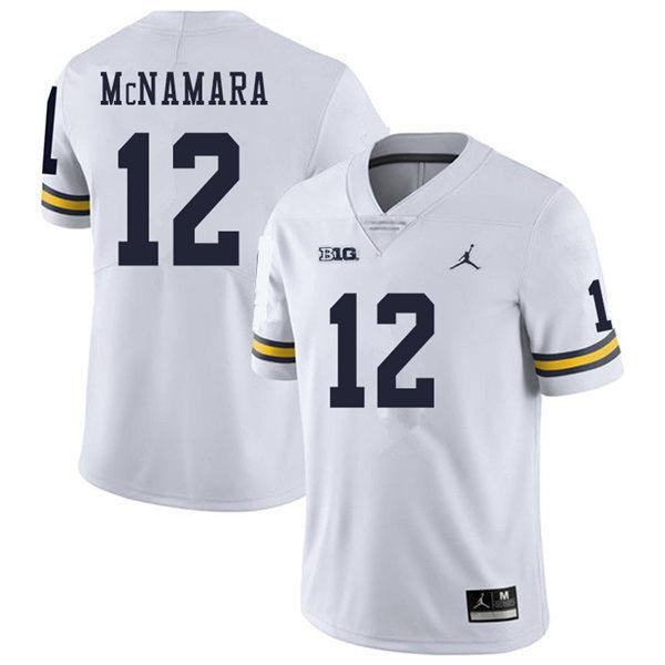 Men's #12 Cade McNamara Alumni Michigan Wolverines Football Jersey