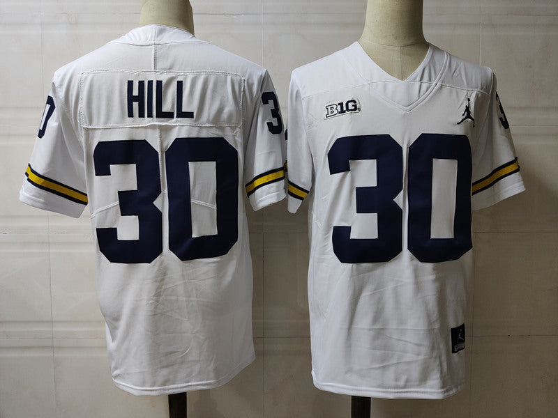 Men's #30 Daxton Hill Alumni Michigan Wolverines Football Jersey