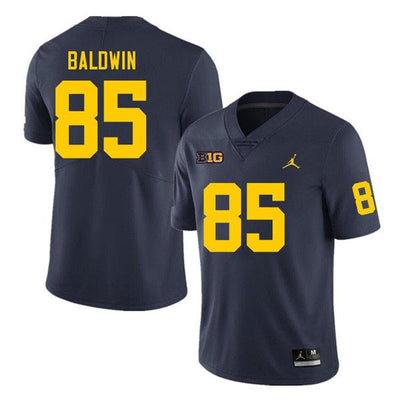 Men's #85 Daylen Baldwin Michigan Wolverines Football Jersey