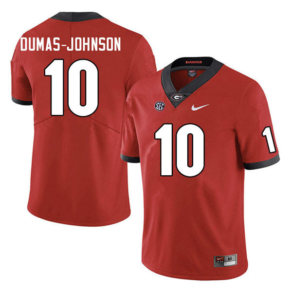 Men's #10 Jamon Dumas-Johnson Georgia Bulldogs College Football Jersey