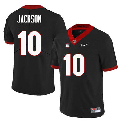 Men's #10 Kearis Jackson Georgia Bulldogs College Football Jersey