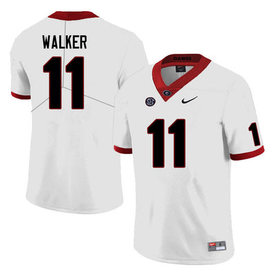 Men's #11 Jalon Walker Georgia Bulldogs College Football Jersey