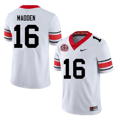 Men's #16 C.J. Madden Georgia Bulldogs College Football Jersey