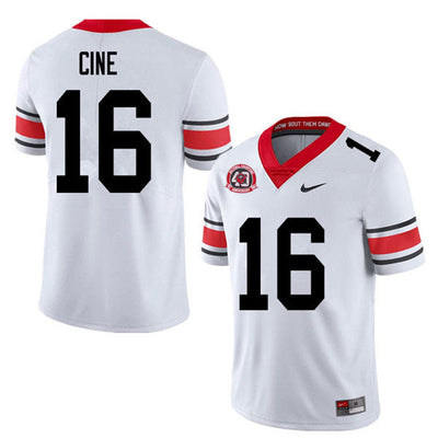 Men's #16 Lewis Cine Georgia Bulldogs College Football Jersey