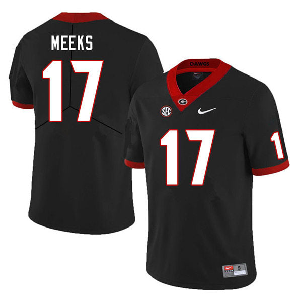Men's #17 Jackson Meeks Georgia Bulldogs College Football Jersey