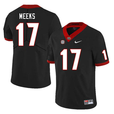 Men's #17 Jackson Meeks Georgia Bulldogs College Football Jersey