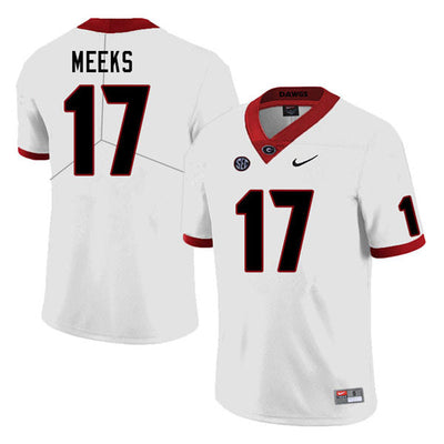 Men's #17 Jackson Meeks Georgia Bulldogs College Football Jersey