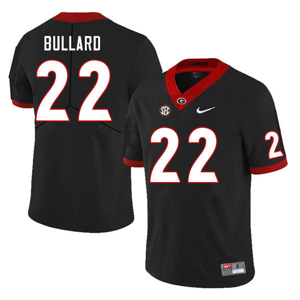 Men's #22 Javon Bullard Georgia Bulldogs College Football Jersey