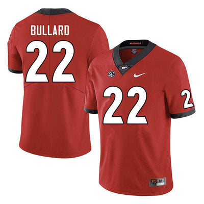 Men's #22 Javon Bullard Georgia Bulldogs College Football Jersey