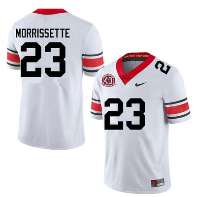 Men's #23 De'Nylon Morrissette Georgia Bulldogs College Football Jersey