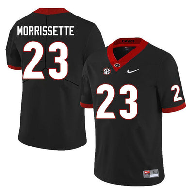 Men's #23 De'Nylon Morrissette Georgia Bulldogs College Football Jersey