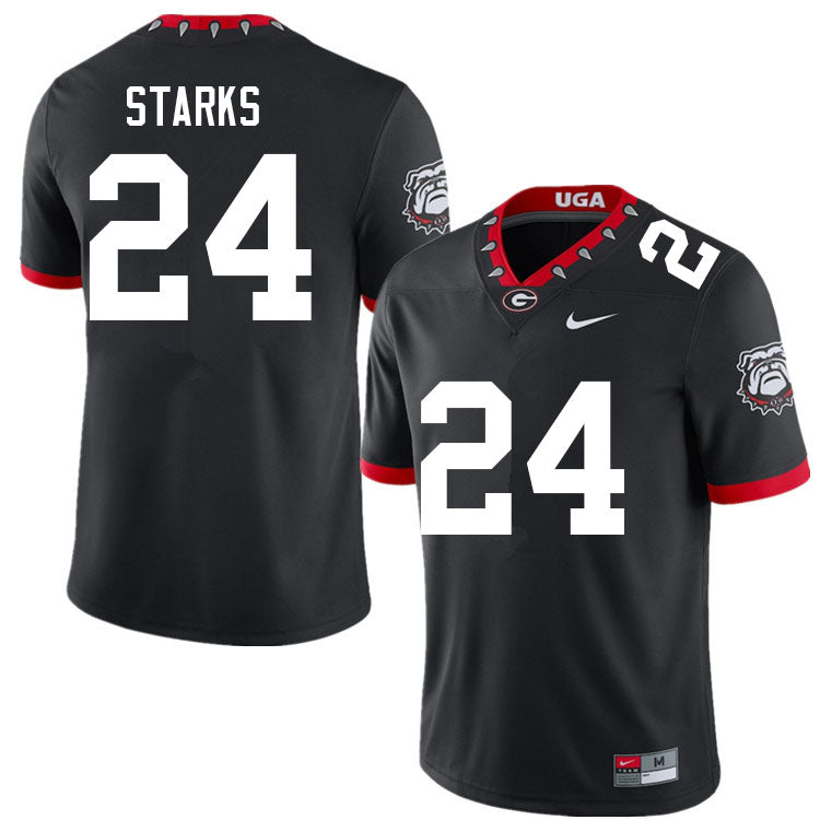 Men's #24 Malaki Starks Georgia Bulldogs College Football Jersey