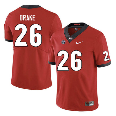 Men's #26 Collin Drake Georgia Bulldogs College Football Jersey