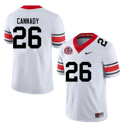 Men's #26 Jehlen Cannady Georgia Bulldogs College Football Jersey