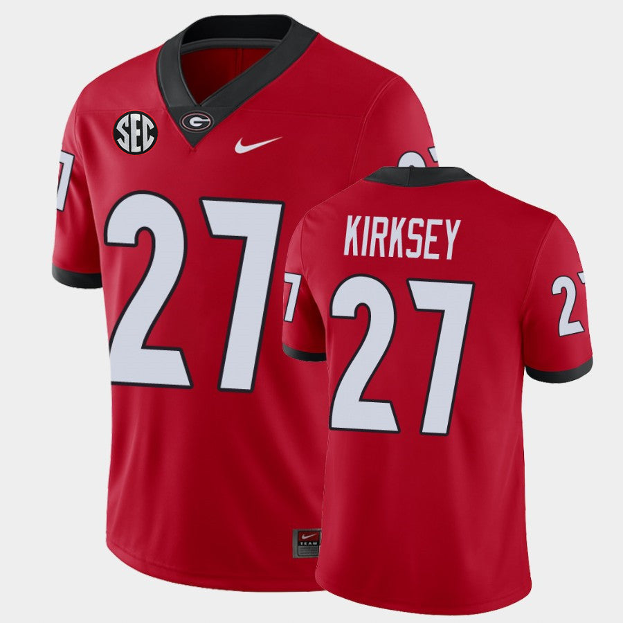 Men's #27 Austin Kirksey Georgia Bulldogs College Football Jersey