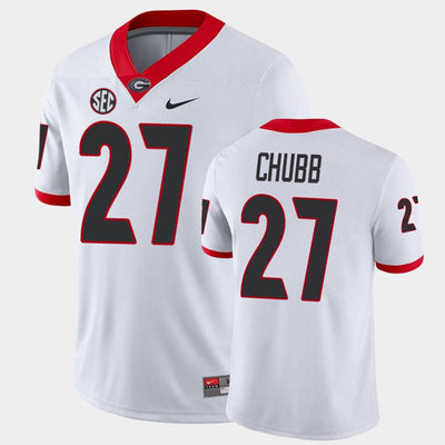 Men's #27 Nick Chubb Georgia Bulldogs College Football Jersey