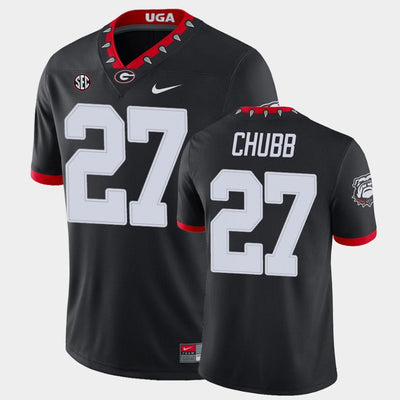 Men's #27 Nick Chubb Georgia Bulldogs College Football Jersey
