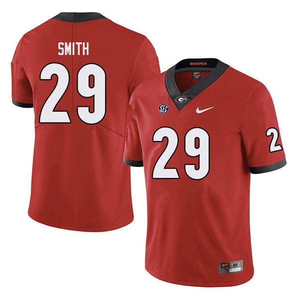 Men's #29 Christopher Smith Georgia Bulldogs College Football Jersey