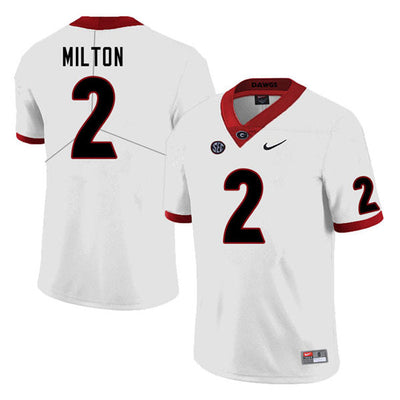 Men's #2 Kendall Milton Georgia Bulldogs College Football Jersey