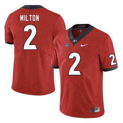 Men's #2 Kendall Milton Georgia Bulldogs College Football Jersey