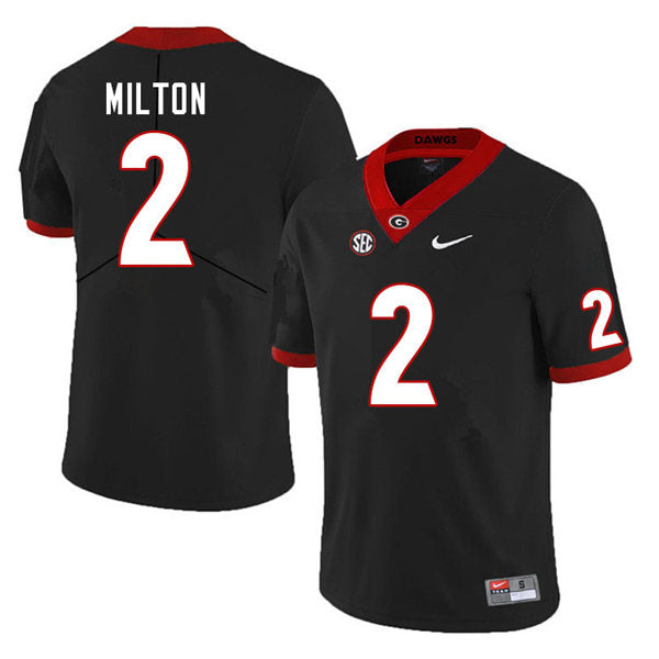 Men's #2 Kendall Milton Georgia Bulldogs College Football Jersey
