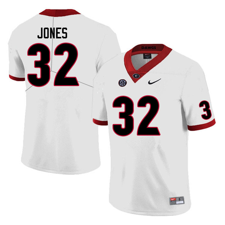 Men's #32 Cash Jones Georgia Bulldogs College Football Jersey