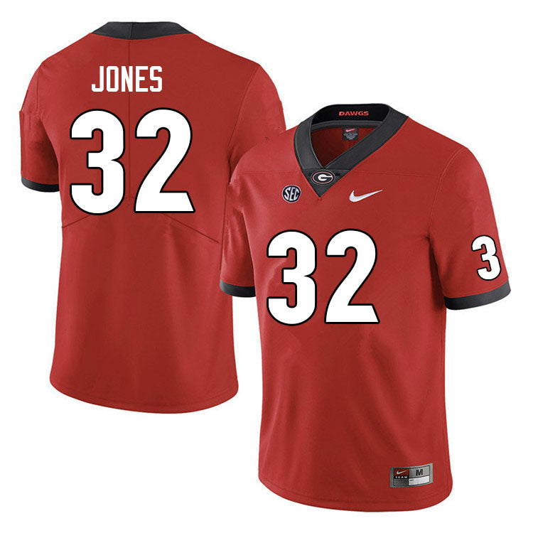 Men's #32 Cash Jones Georgia Bulldogs College Football Jersey