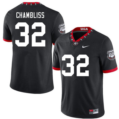 Men's #32 Chaz Chambliss Georgia Bulldogs College Football Jersey