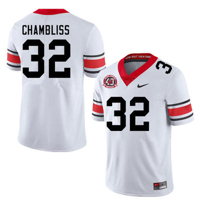 Men's #32 Chaz Chambliss Georgia Bulldogs College Football Jersey
