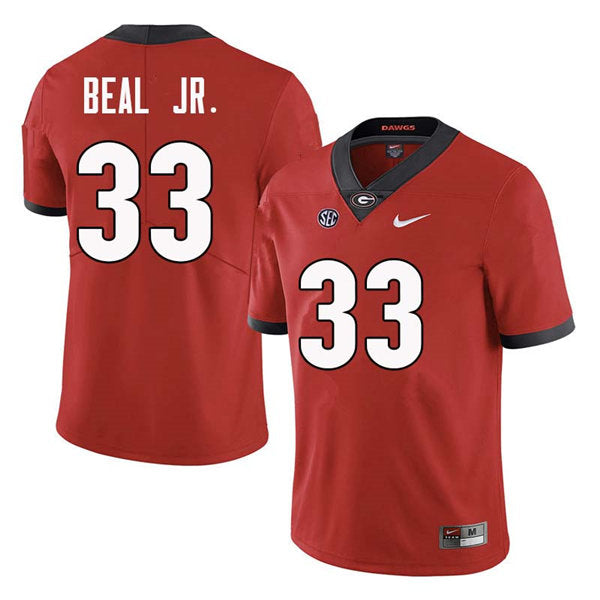 Men's #33 Robert Beal Jr. Georgia Bulldogs College Football Jersey